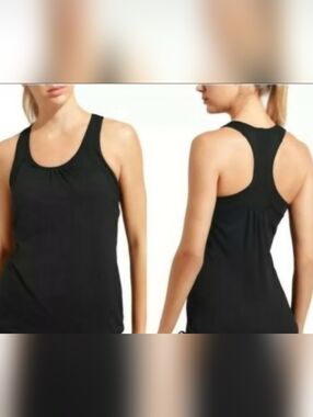 Athleta Black Racerback Tank - Sleek Training Top
